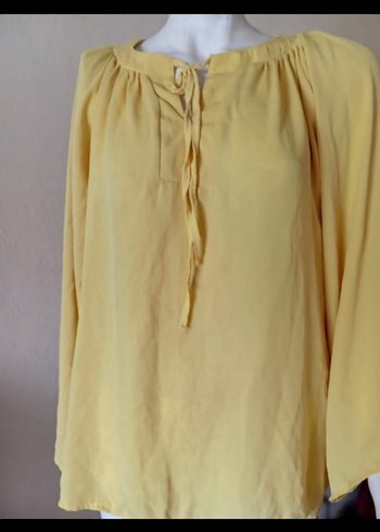 Sarı Bohem Salaş Kadın Bluz - Görsel 2