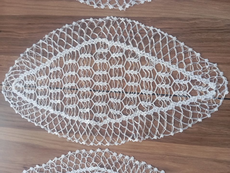 Bohem Örgü El Yapımı Dekoratif Örtü - Görsel 2