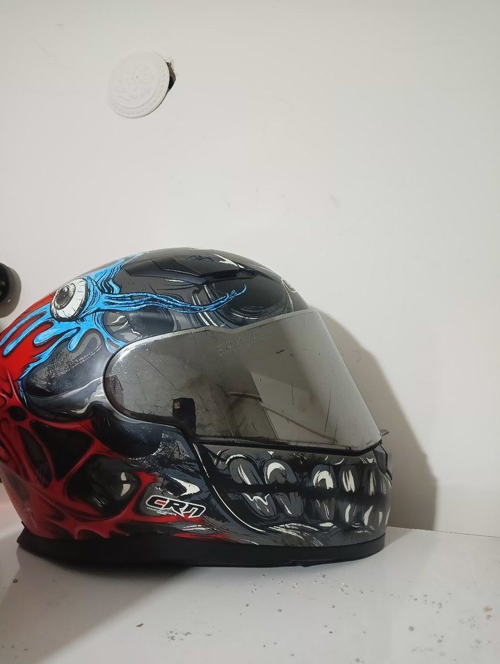 Desenli Mavi Kask intercom da dahildir - Görsel 2