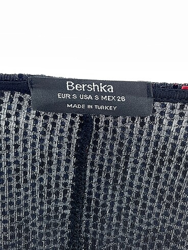 s Beden bordo Renk Bershka Kısa Elbise %70 İndirimli.