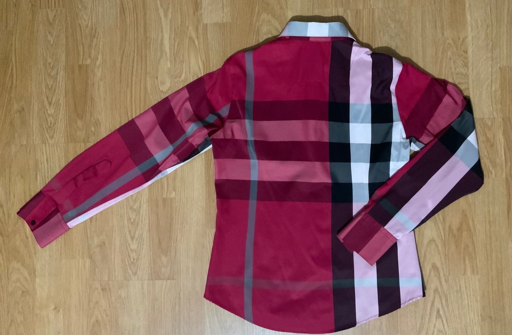 Bordo Desenli Uzun Kollu Kadın Gömlek - Görsel 2