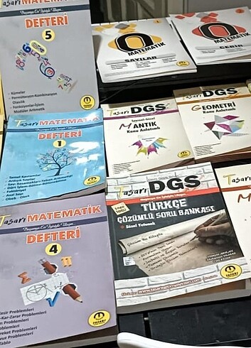 Dgs tasarı yayınları kitap&defterleri.elden teslim.