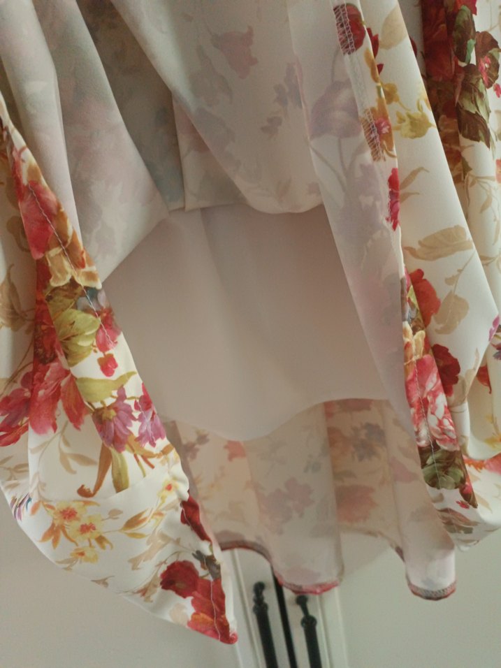 Çiçek Desenli Midi Bohem Elbise - Görsel 3