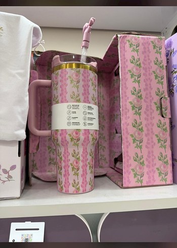 Stanley Pastel Desenli Termos Bardak - Görsel 2