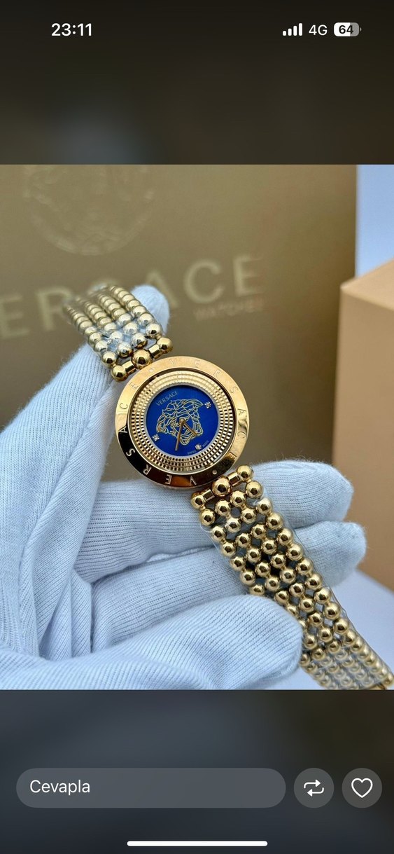 Altın Renkli Modern Klasik Kadın Saati - Görsel 3