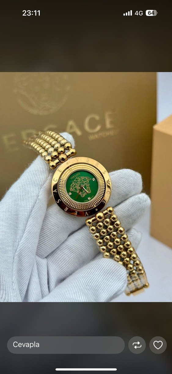 Altın Renkli Modern Klasik Kadın Saati - Görsel 2