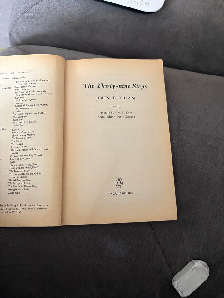 The Thirty-Nine Steps Romanı - Görsel 4