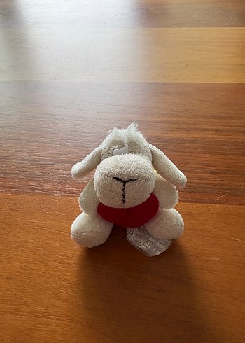 Beyaz Peluş Oyuncak Anahtarlık