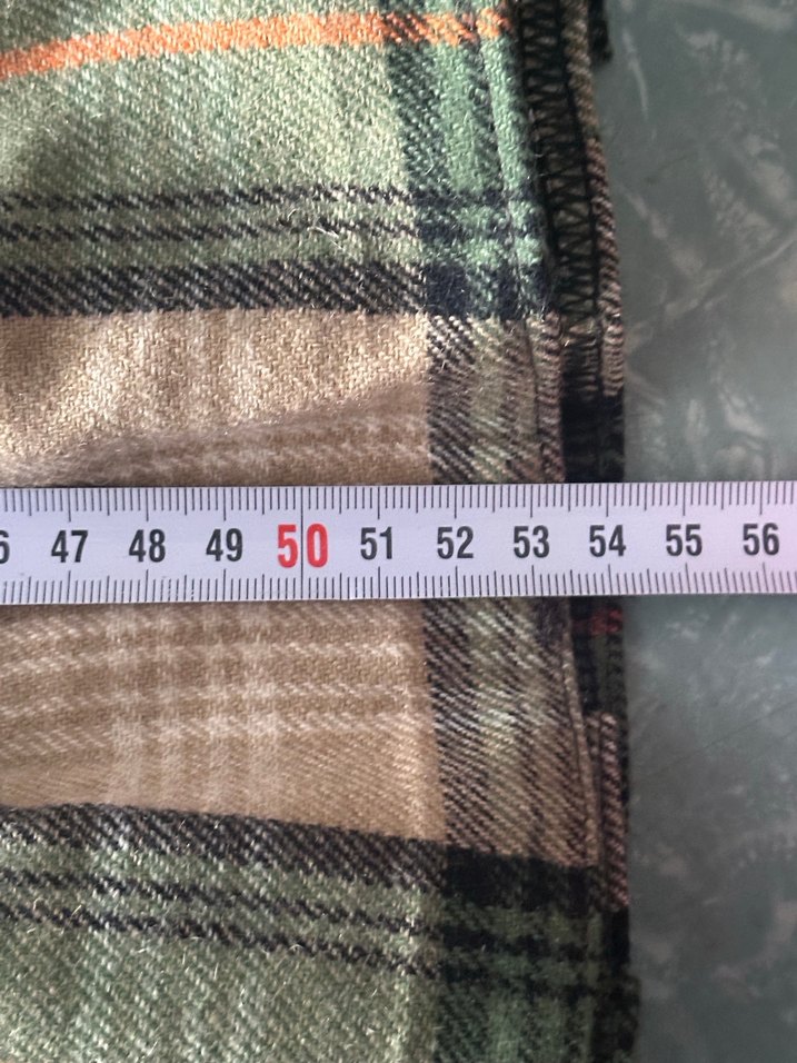 Yeşil Ekose Desenli Midi Etek - Görsel 3