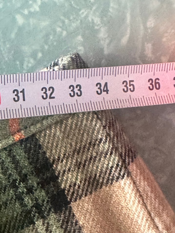 Yeşil Ekose Desenli Midi Etek - Görsel 2