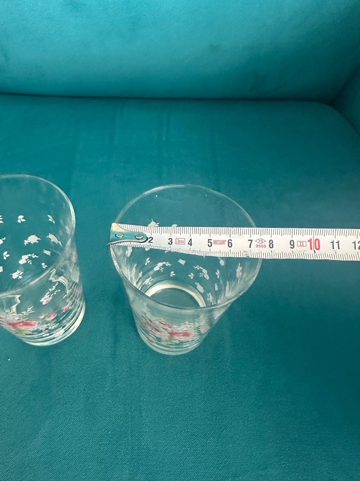 Çiçek Desenli Su Bardakları - Görsel 3