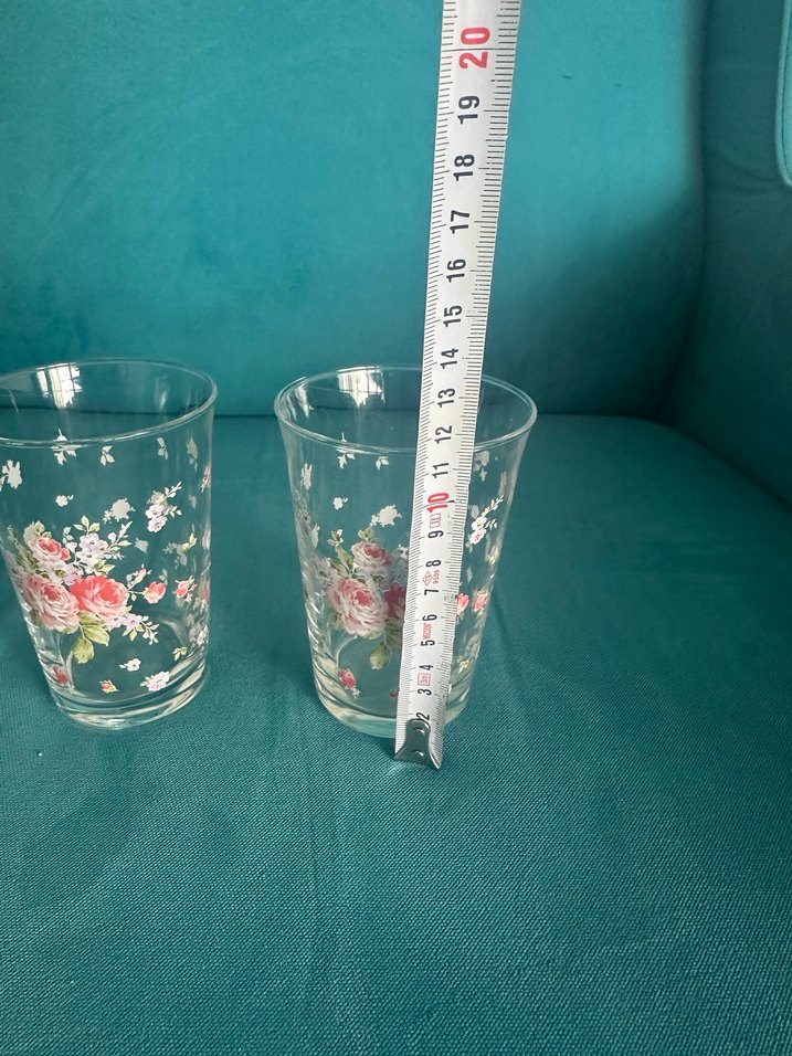 Çiçek Desenli Su Bardakları - Görsel 2