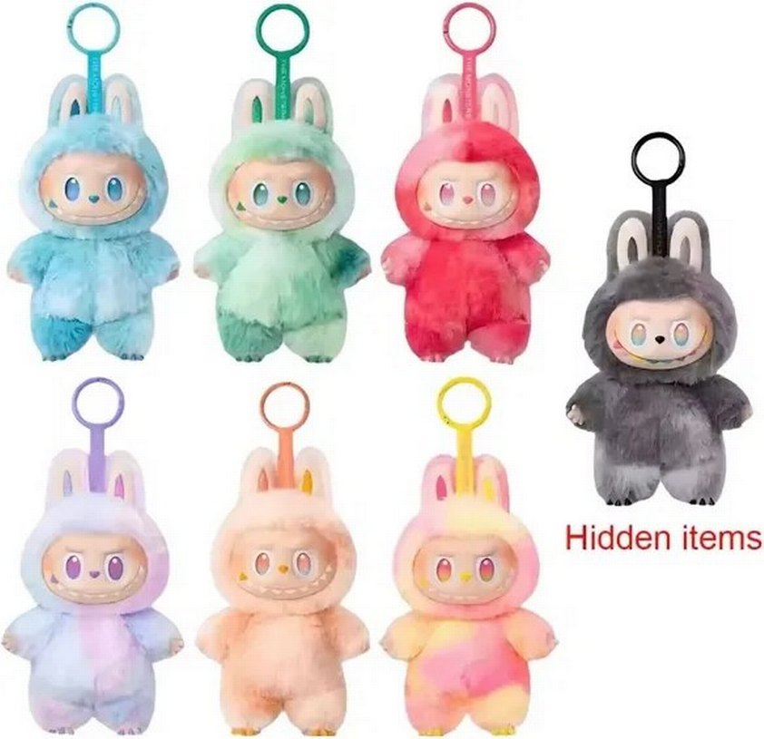 labubu Peluş Oyuncak Anahtarlık - Görsel 3