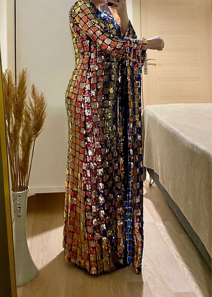 Yöresel elbise pullu fistan - Görsel 3