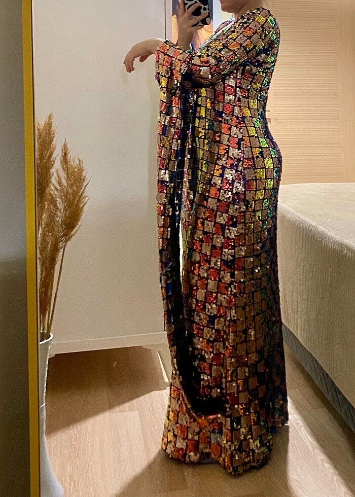 Yöresel elbise pullu fistan - Görsel 4