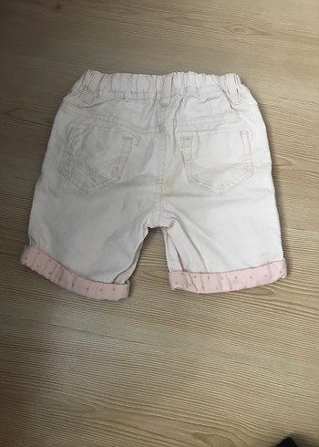 Next Kız Çocuk Toz pembe kot Düğmeli Şort