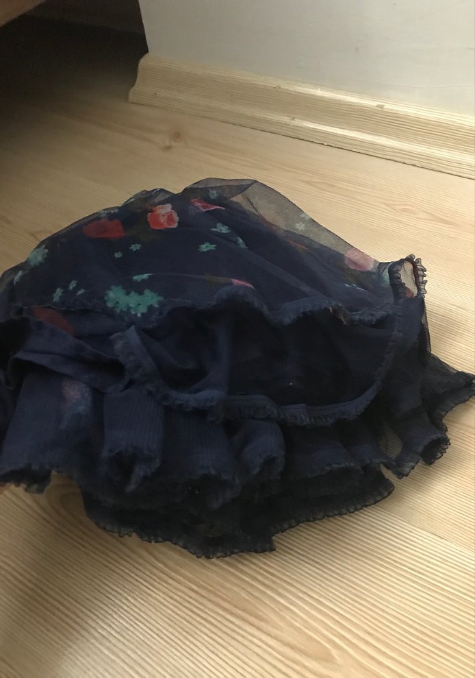 Çiçekli Fırfırlı Kız Eteği - Görsel 5