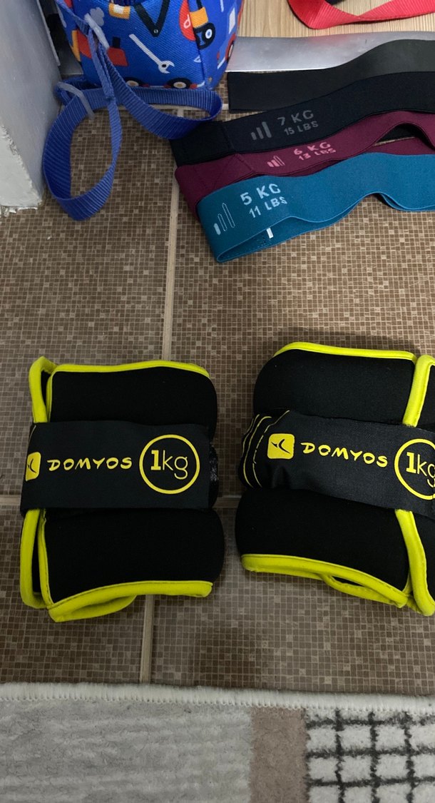 Decathlon sarı domyos bilek ağırlığı 2*1 kg - Görsel 4