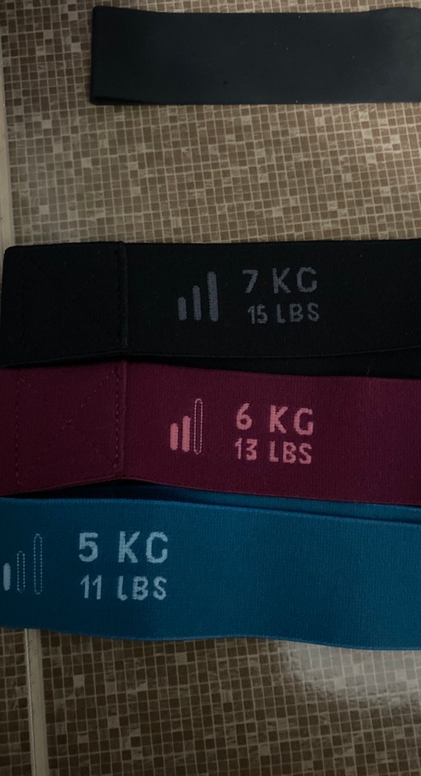 Çok Renkli Pilates Direnç Bantları 3'lü Set - Görsel 3