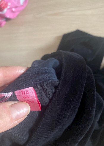 Barbie Kız Çocuk kadife Siyah Kapüşonlu Sweatshirt - Görsel 3