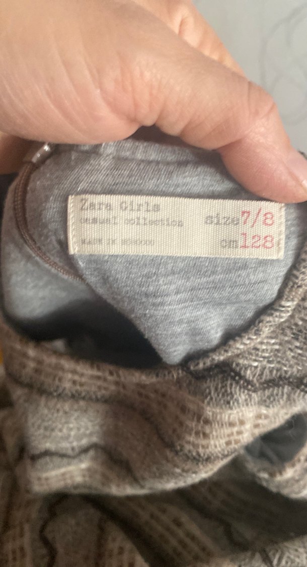 Gri Bohem Yün  Kolsuz Midi Elbise - Görsel 5