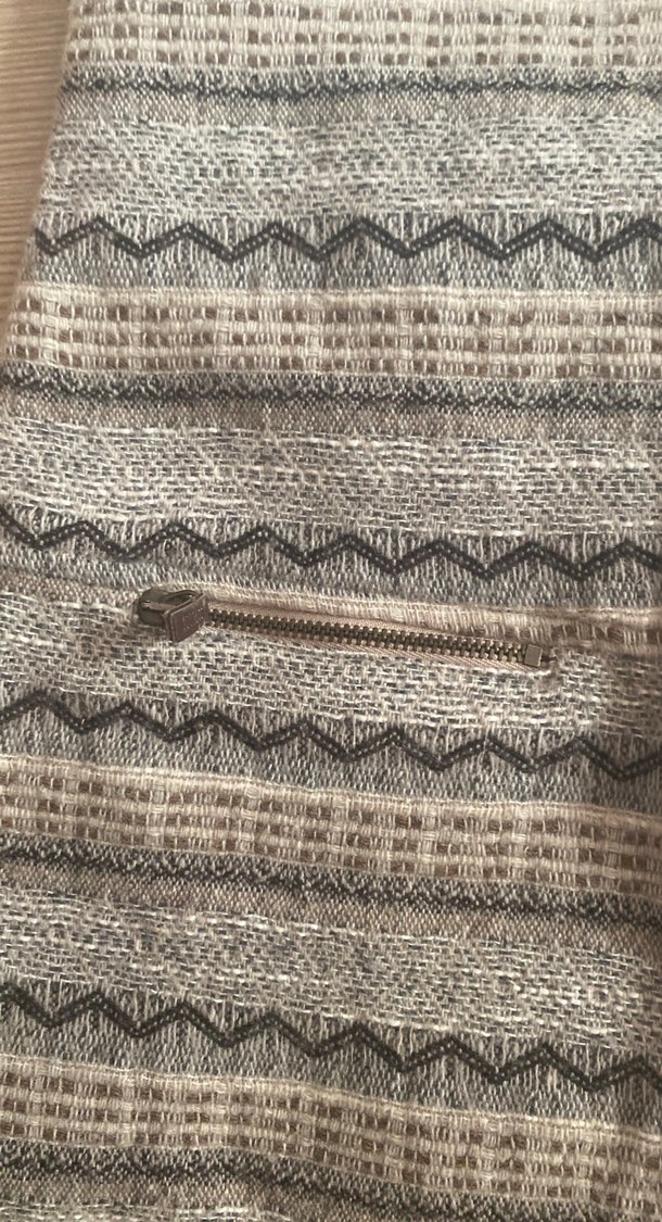 Gri Bohem Yün  Kolsuz Midi Elbise - Görsel 3