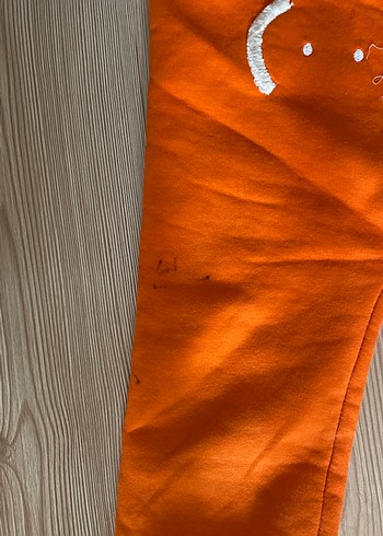 Turuncu Kapüşonlu Bebek Tulum mont - Görsel 3