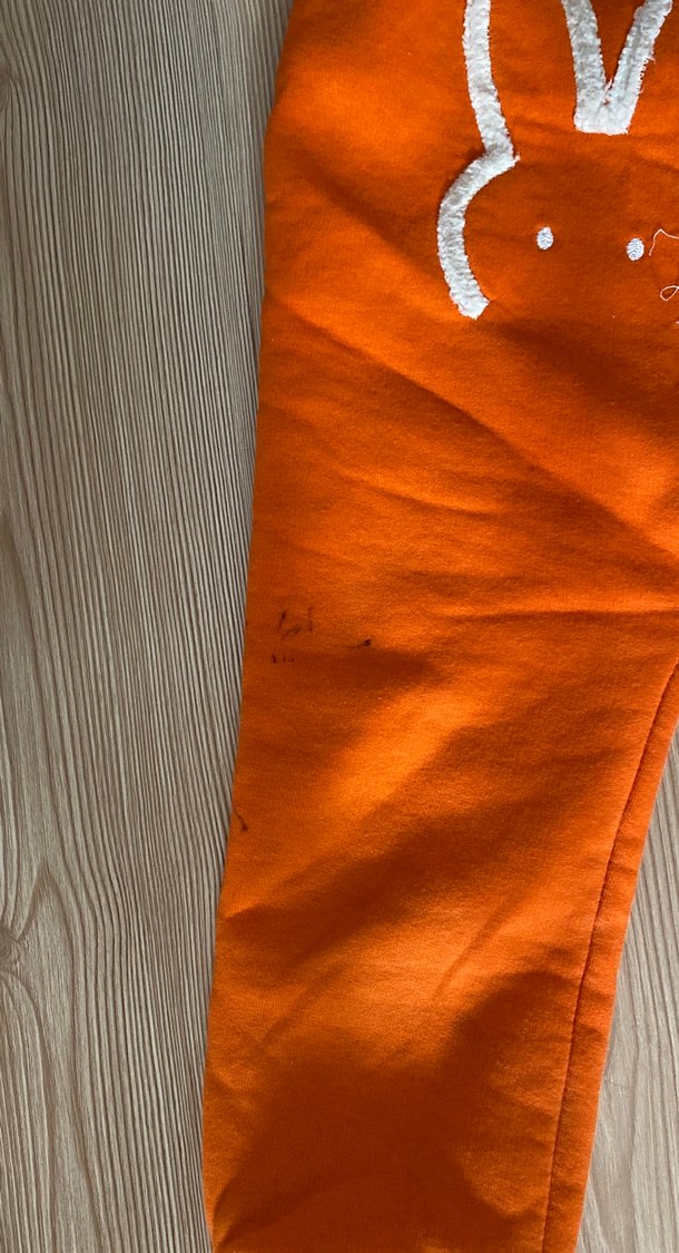 Turuncu Kapüşonlu Bebek Tulum mont - Görsel 3