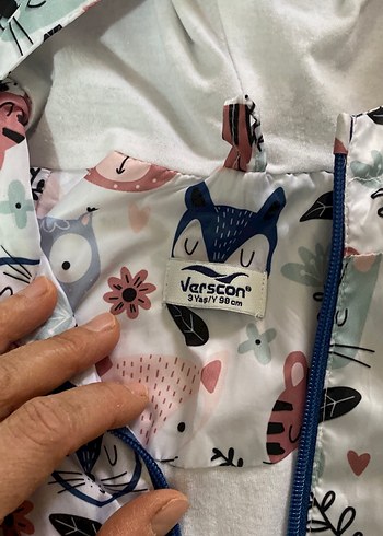 Renkli Baskılı  Çocuk Yağmurluğu - Görsel 4