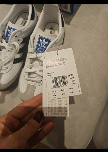 Etiketli Çocuk Beyaz Adidas Sneaker - Görsel 3