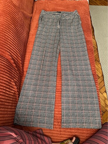 Ekose Desen Bayan Pantolon
