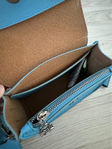 Benetton mavi çanta - Görsel 5