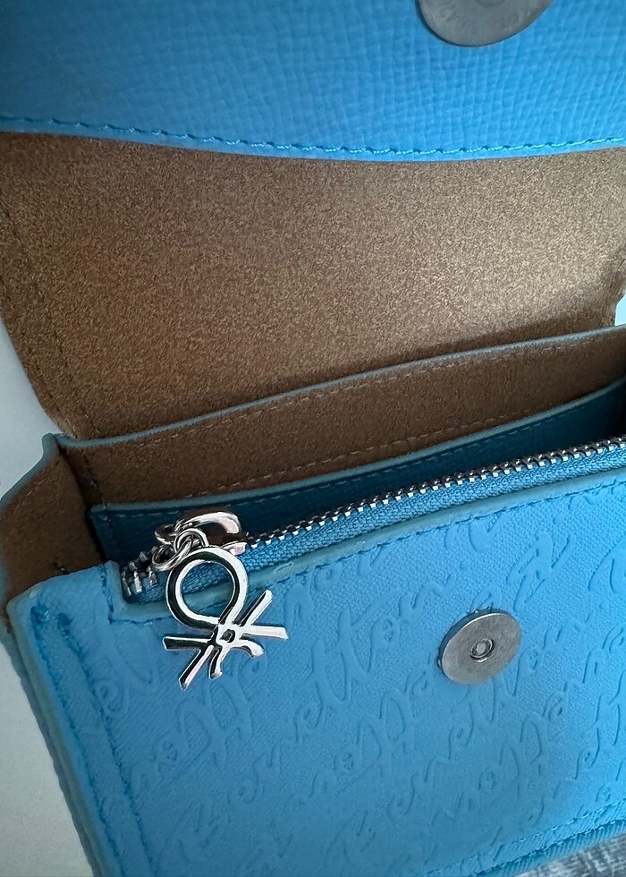 Benetton mavi çanta - Görsel 3