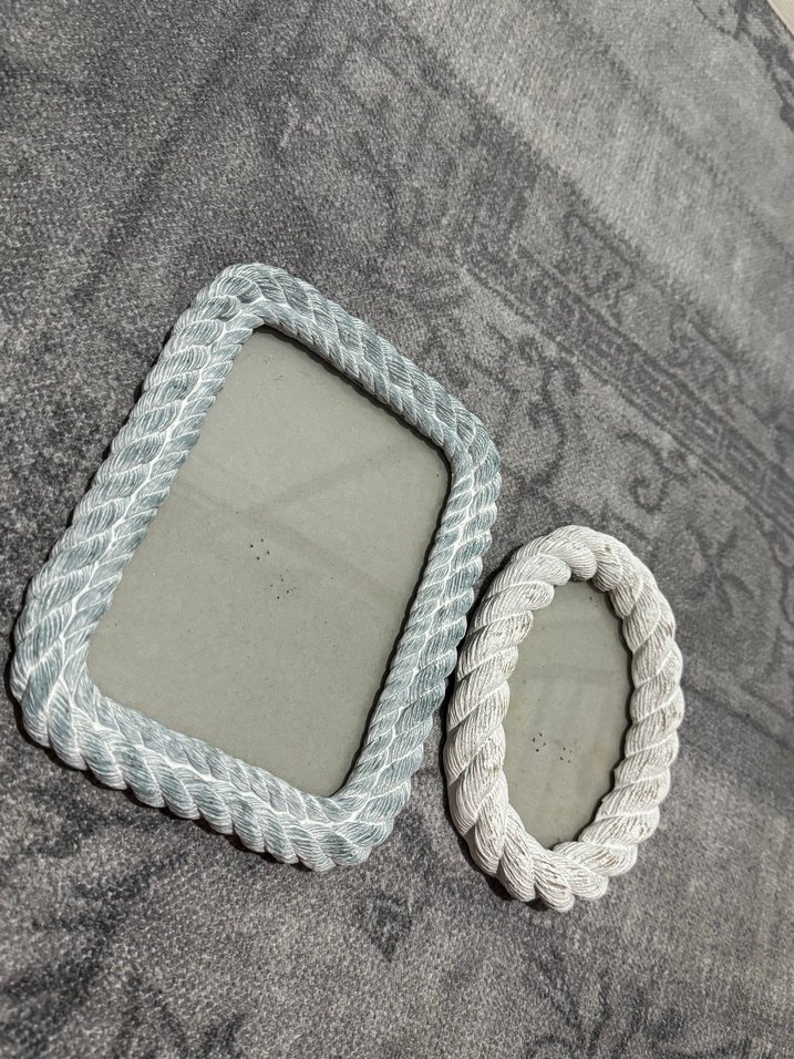 Beyaz ve Gri Halat Çerçeveler - Görsel 3