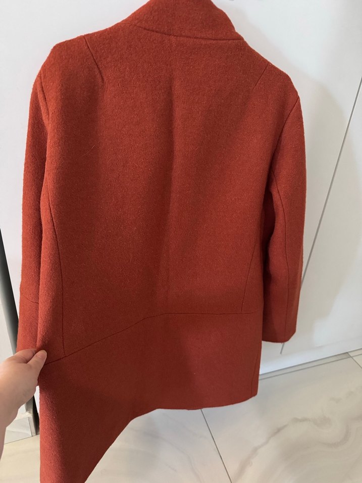 Koton Kiremit Rengi Düğmeli Kaban - Görsel 5