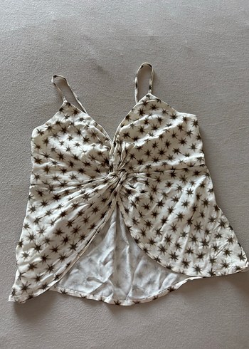 m Beden beyaz Renk Pull&bear v yakalı bohem üst