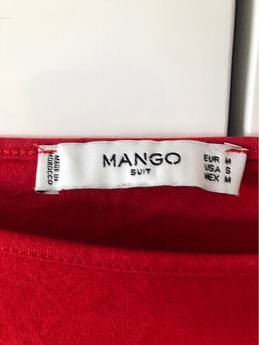 Mango Mango marka kırmızı bol kollu üst