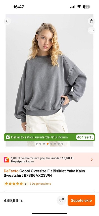 Defacto sweatshirt