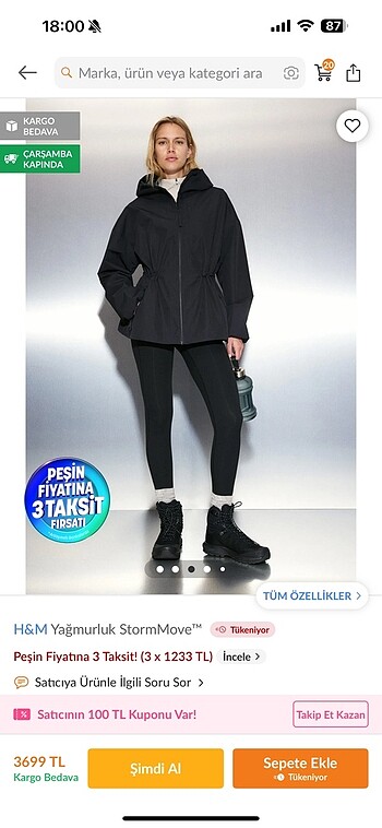 H&M H&m yağmurluk
