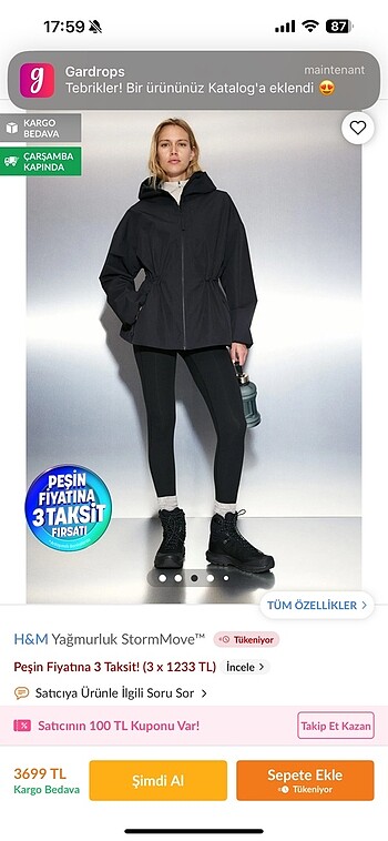 H&M H&m yağmurluk