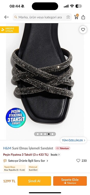 38 Beden H&m sandalet