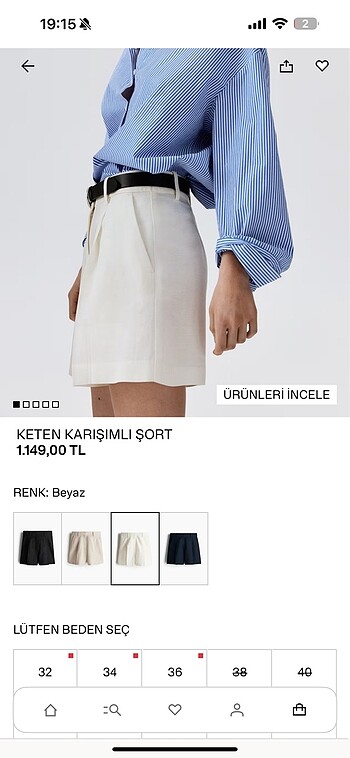 H&M H&m şort 2 adet erkek ve kadin