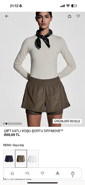 H&M H&m koşu şortu