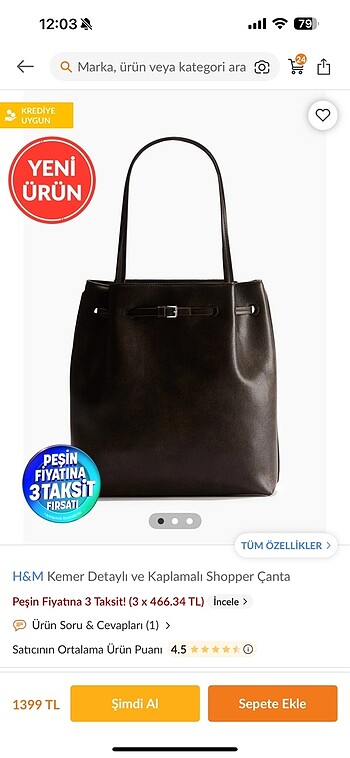 H&m shopper çanta