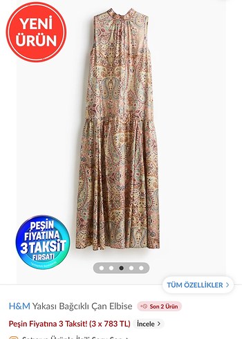 xl Beden çeşitli Renk H&m elbise