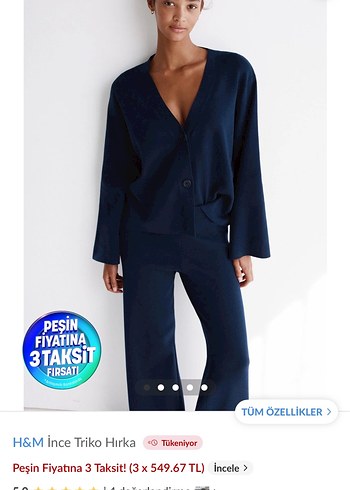 H&M İnce Triko Hırka