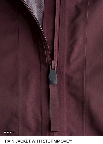 H& m   Kapüşonlu Fermuarlı Yağmurluk - Görsel 3