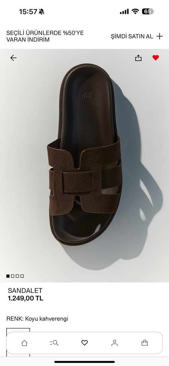 Koyu Kahverengi Erkek Terlik - Görsel 4