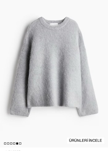 H&m tiftik karışımlı oversize kazak