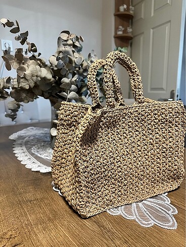 Zara Kağıt ip çanta